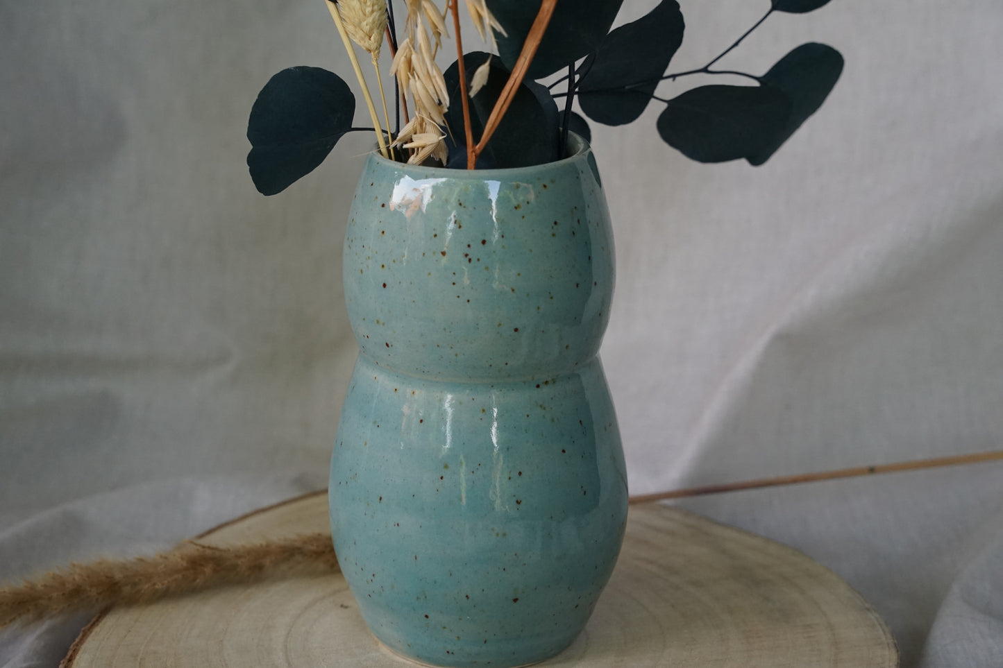 Vase Meerblau