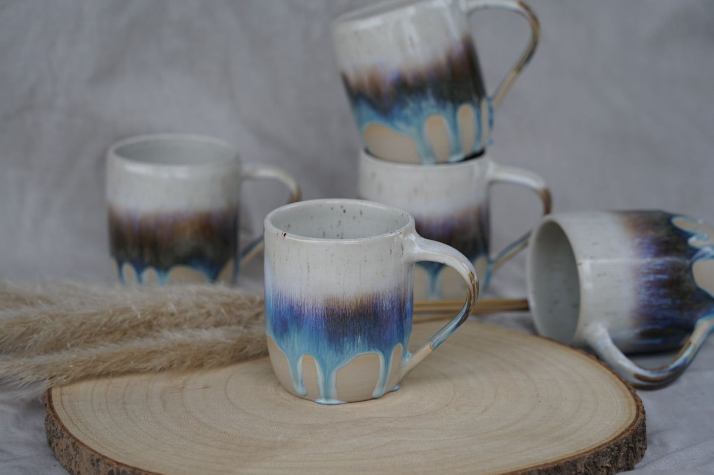 Keramiktasse Gletscherblau