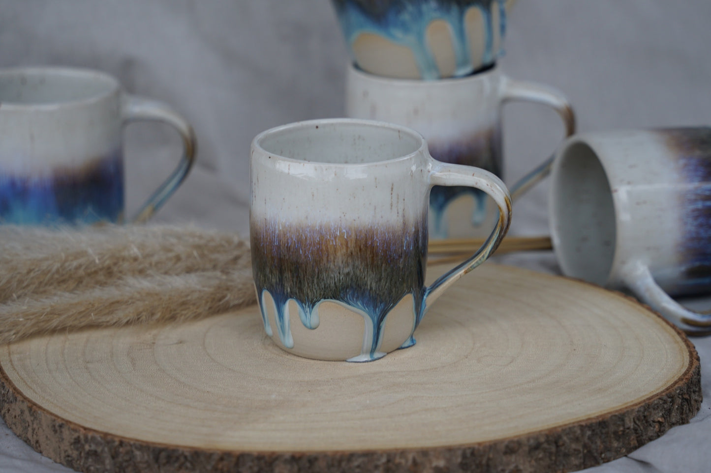 Keramiktasse Gletscherblau