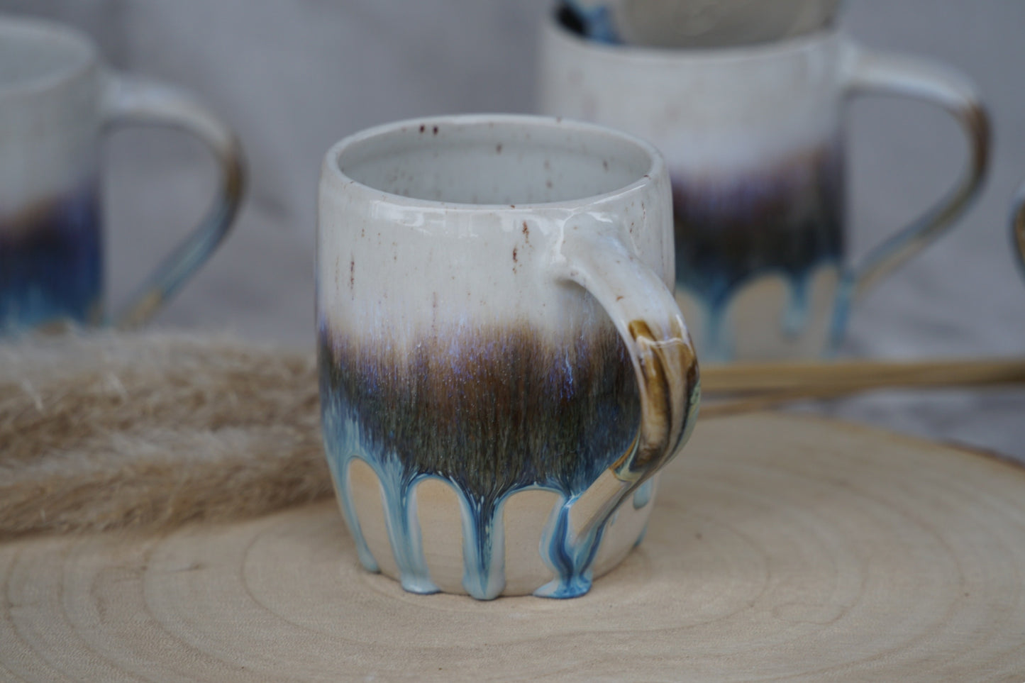 Keramiktasse Gletscherblau