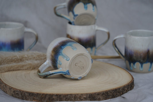 Keramiktasse Gletscherblau
