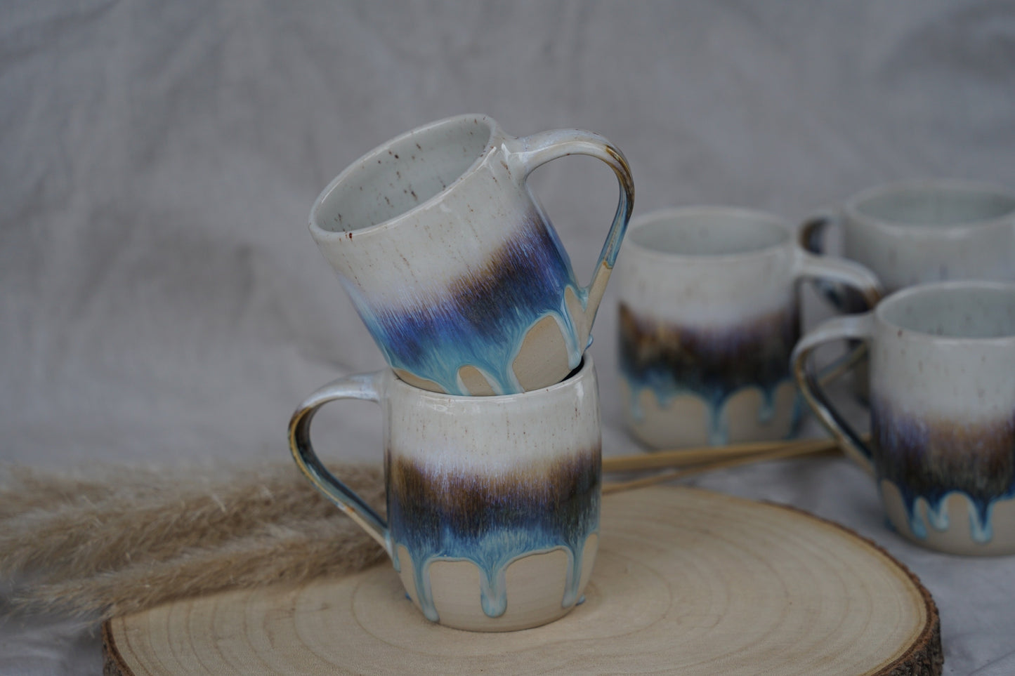 Keramiktasse Gletscherblau