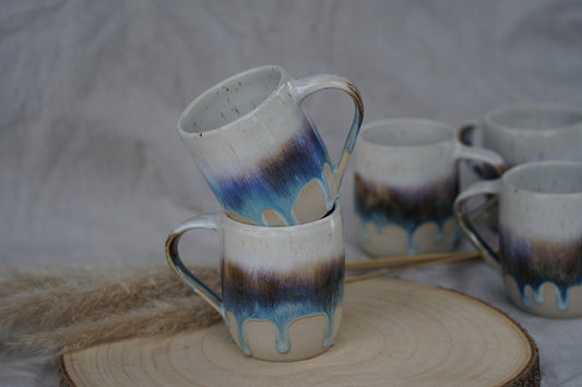 Keramiktasse Gletscherblau