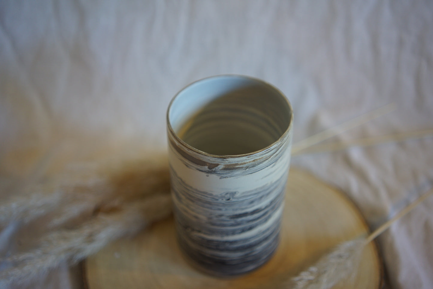 Vase fein marmoriert