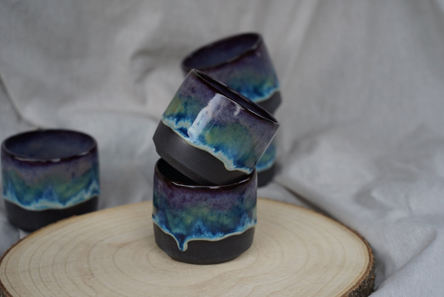 Keramikbecher Polarlicht