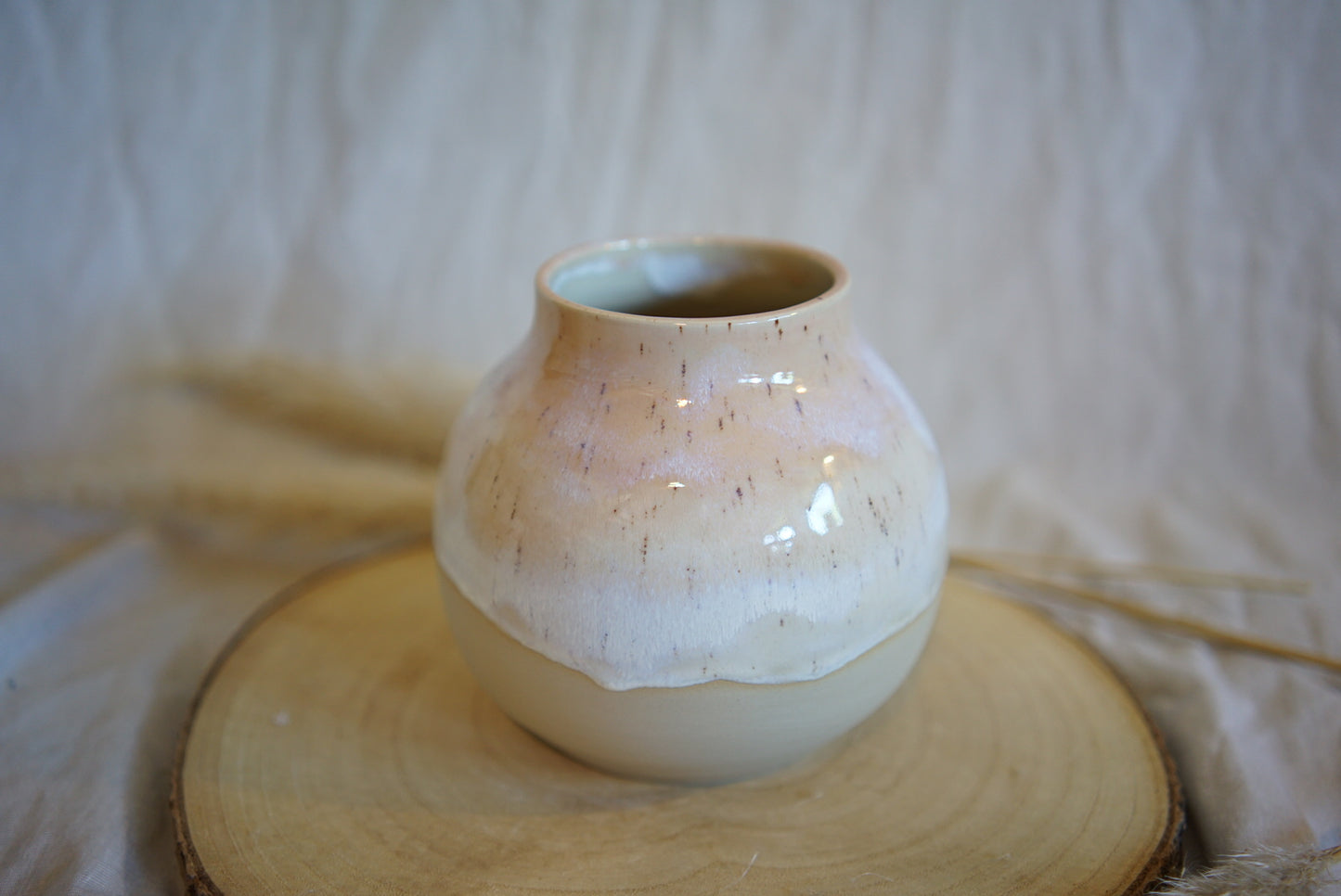 Vase Erdbeer-Milchshake
