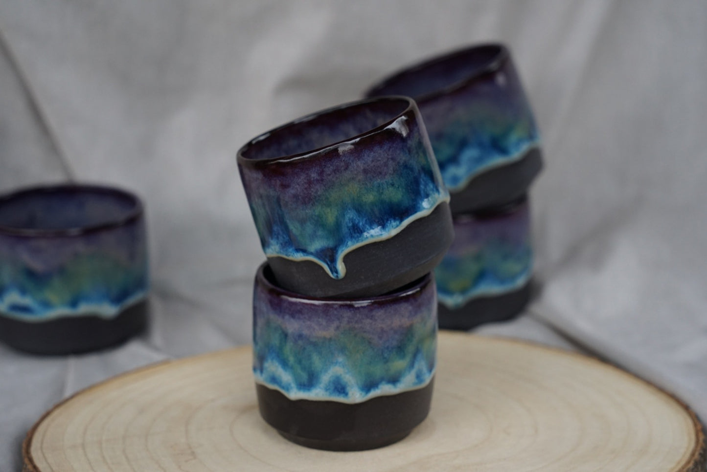 Keramikbecher Polarlicht