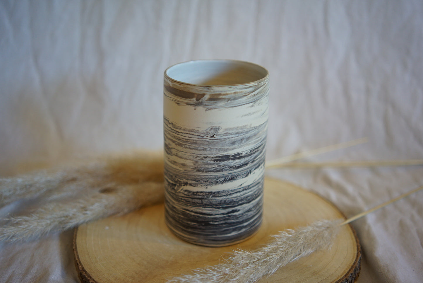 Vase fein marmoriert