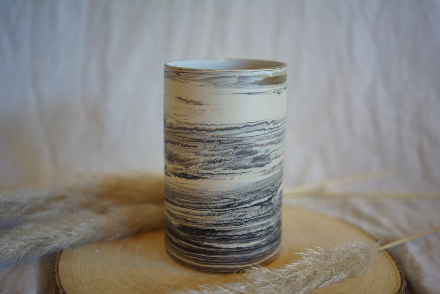 Vase fein marmoriert